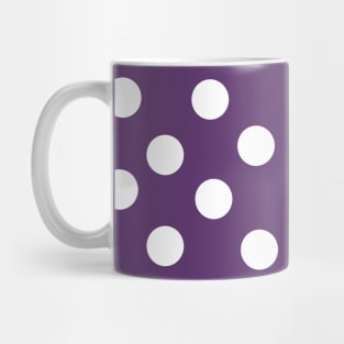 White on Pink Polka Dots Mug